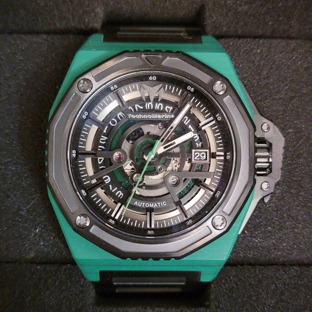 TechnoMarine Carbon Nautic Marine Automatic Men's Watch - 45mm